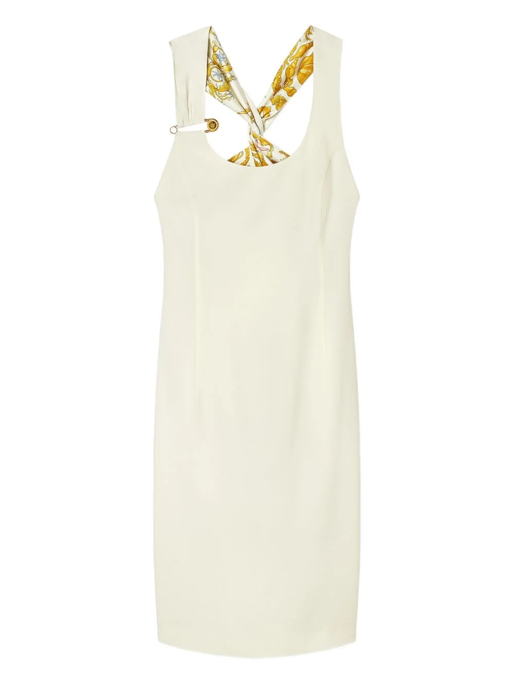 cross-back mini dress - 1