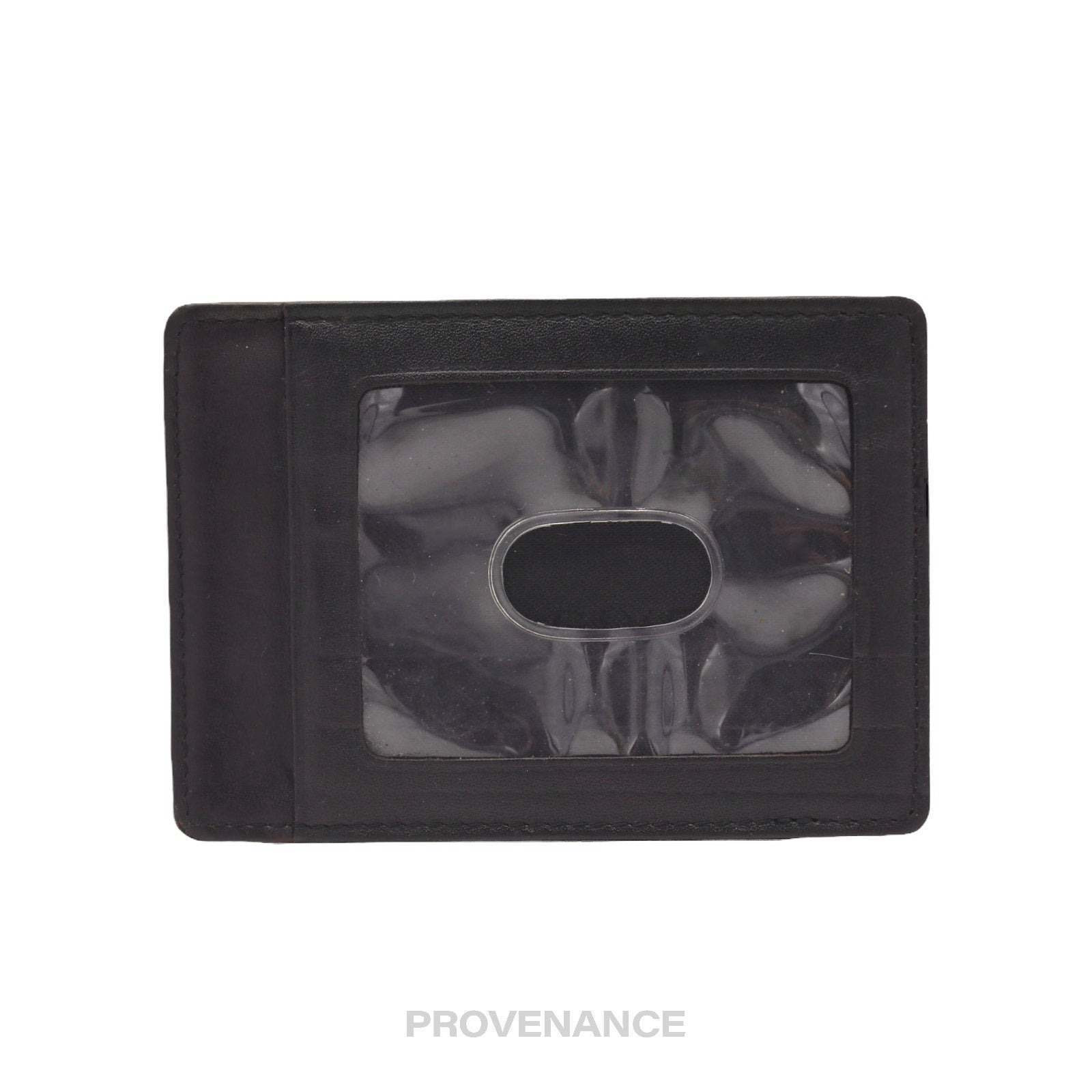 Givenchy Logo Card Holder Wallet - Black Leather - 2