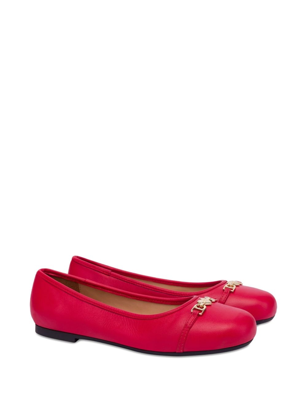 heart-plaque ballerina shoes - 2