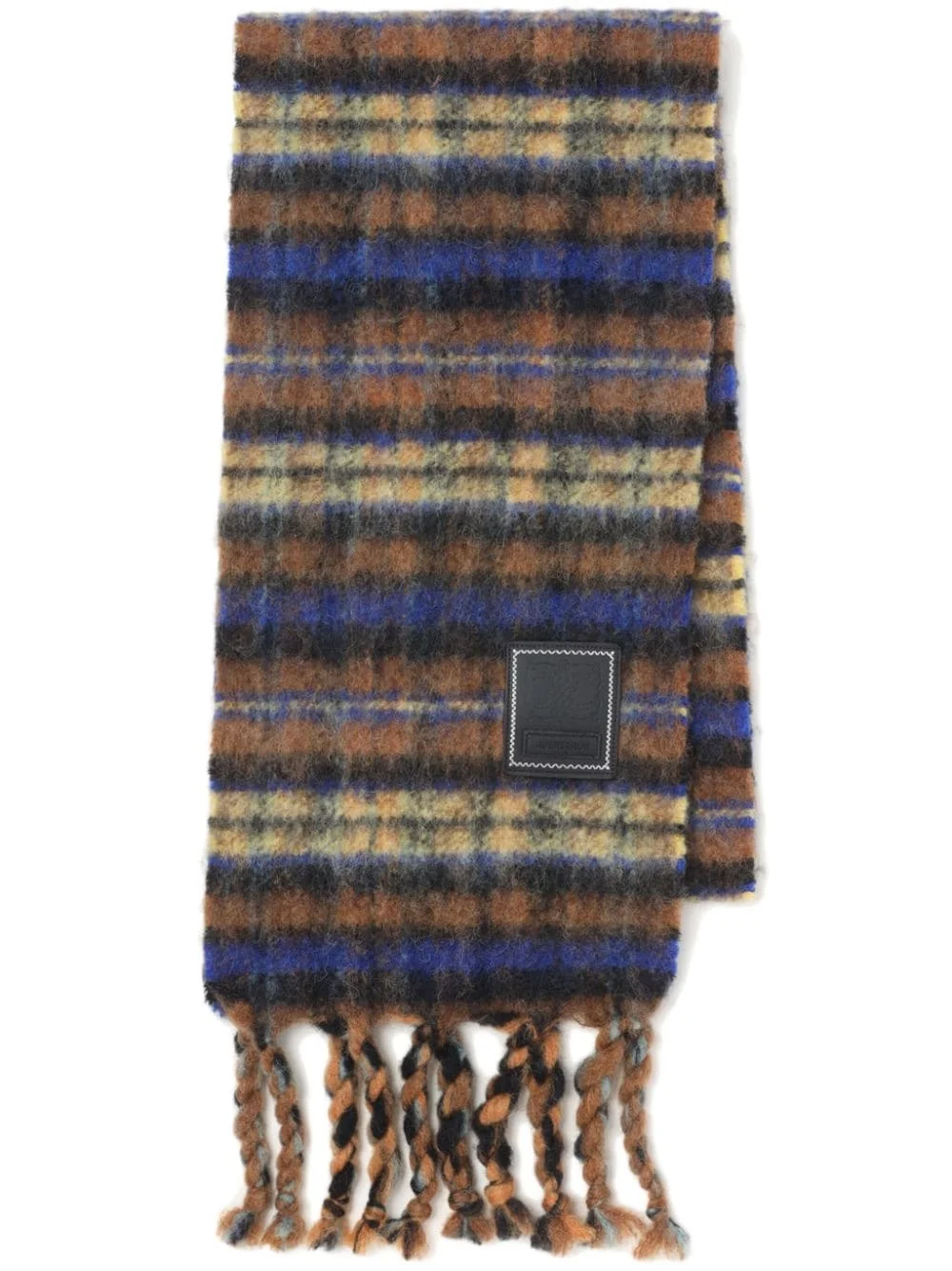 logo-appliqué scarf - 1