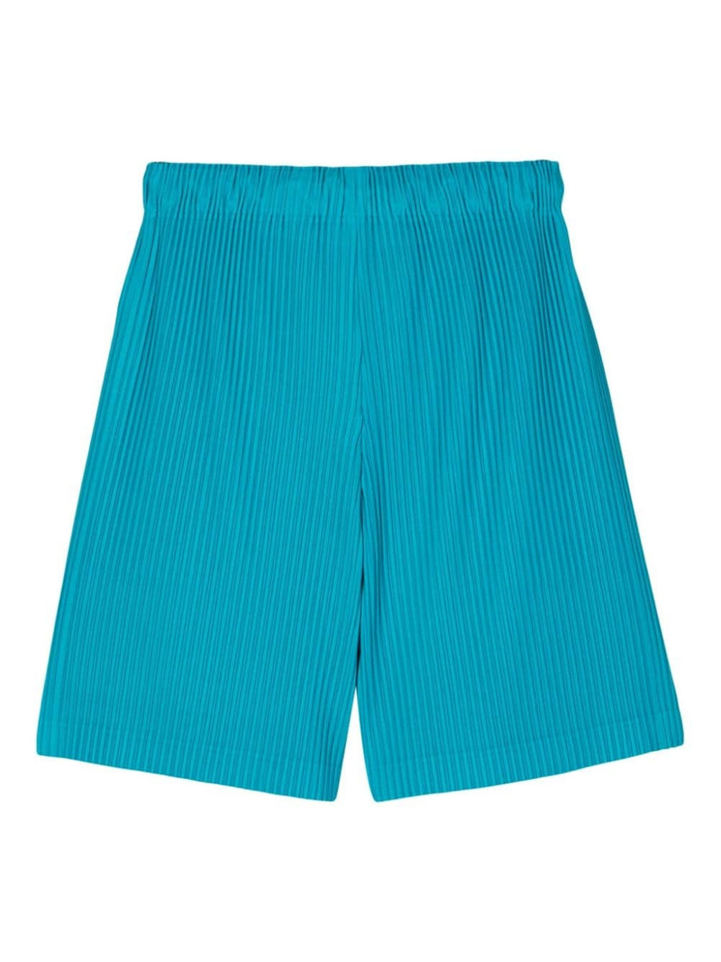 ISSEY MIYAKE plissé bermuda shorts outlook