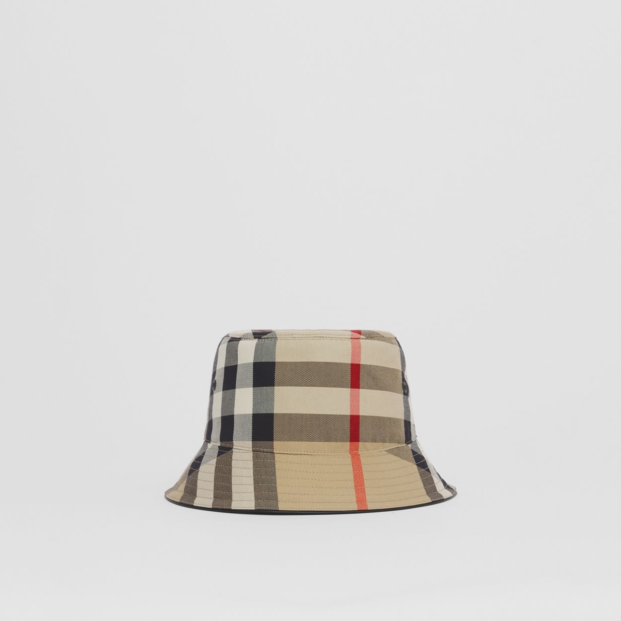 Check Cotton Bucket Hat - 1