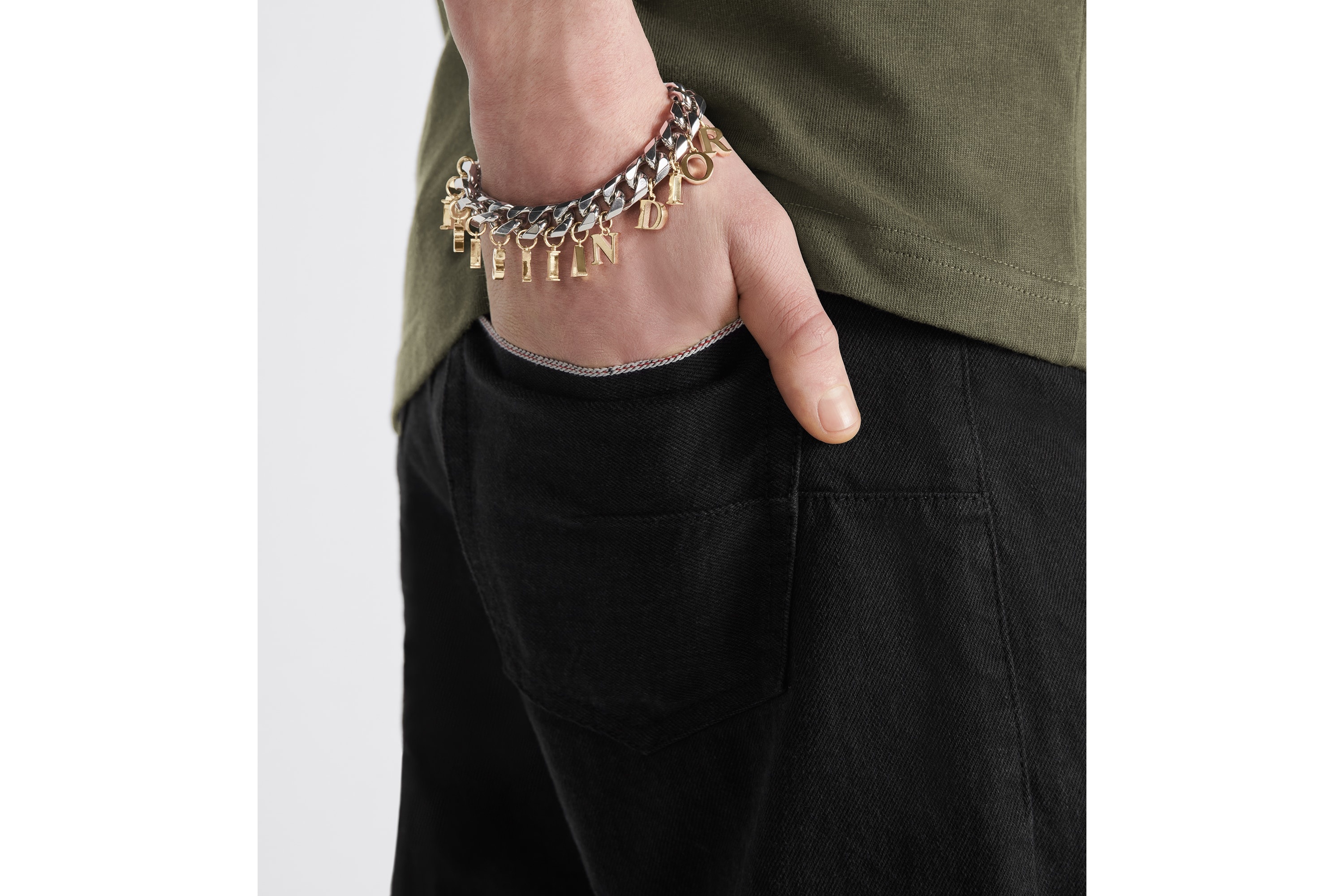 Bracelet with Letter Pendants - 3