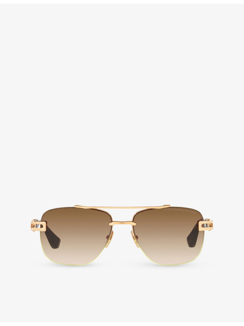 DTS138-A-02-Z Grand-Evo One square-frame titanium sunglasses 1