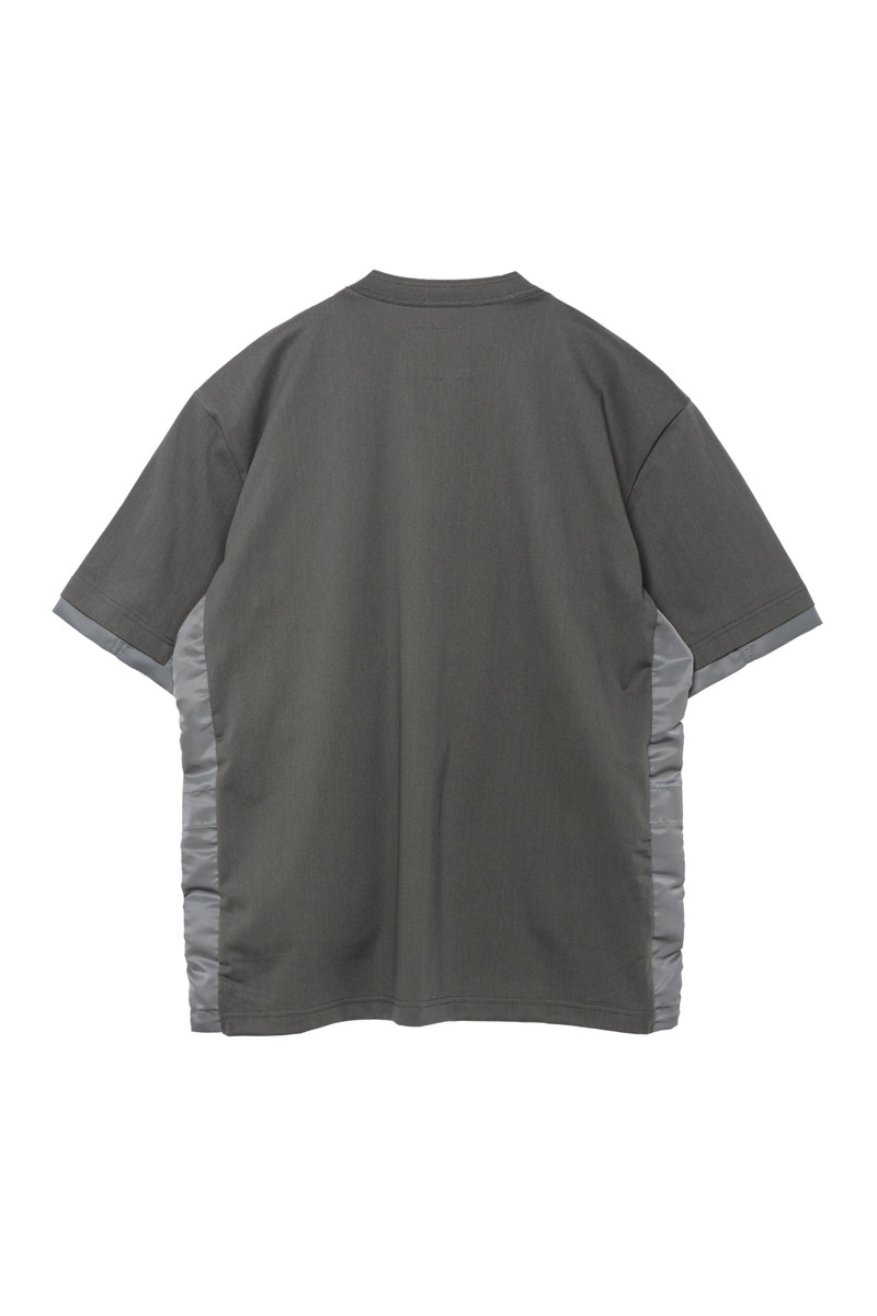 sacai Nylon Twill x Cotton Jersey T-Shirt outlook
