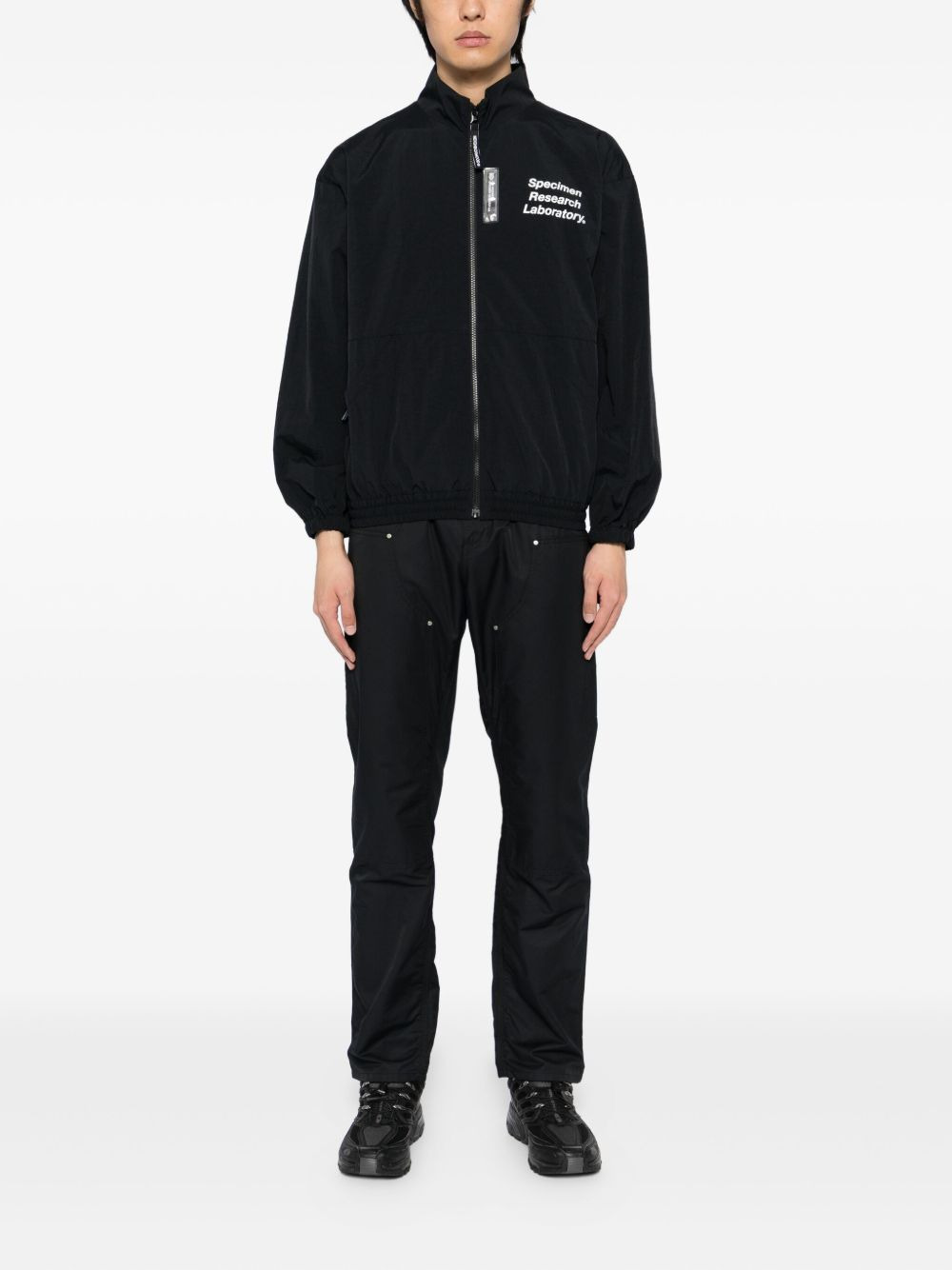 slogan-print jacket - 2