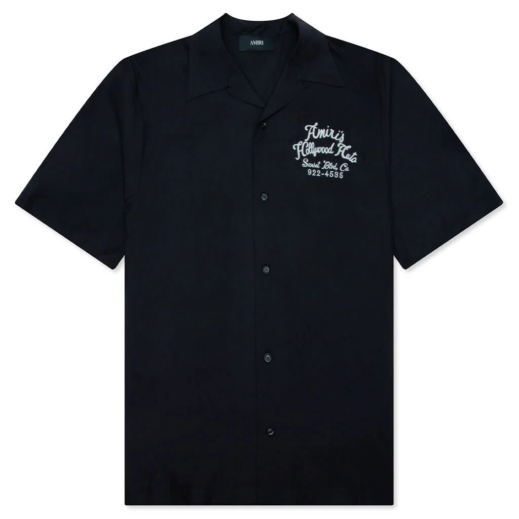 HOLLYWOOD AUTO BOWLING SHIRT - BLACK - 1