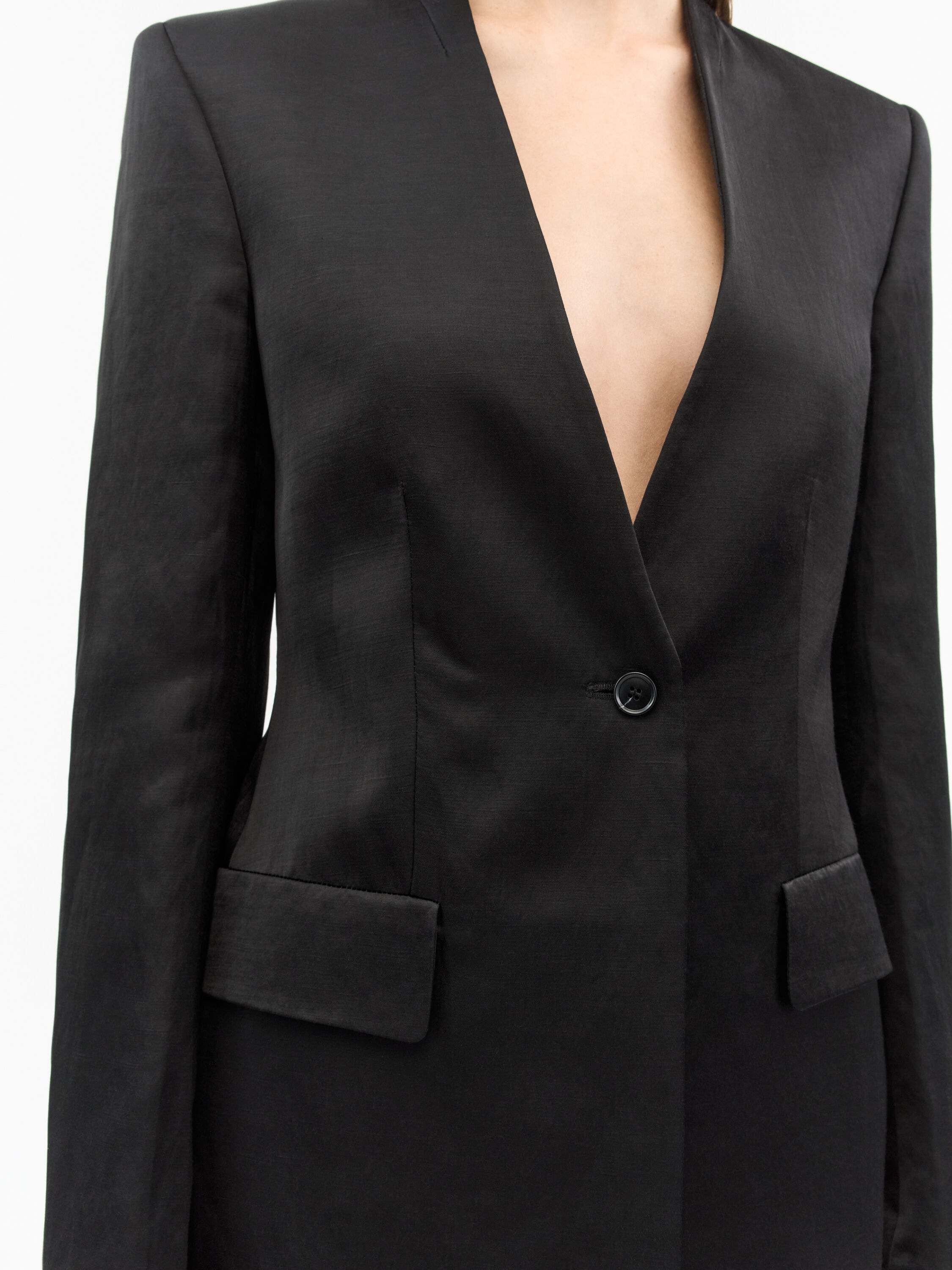 Ayla Collarless Blazer - 5