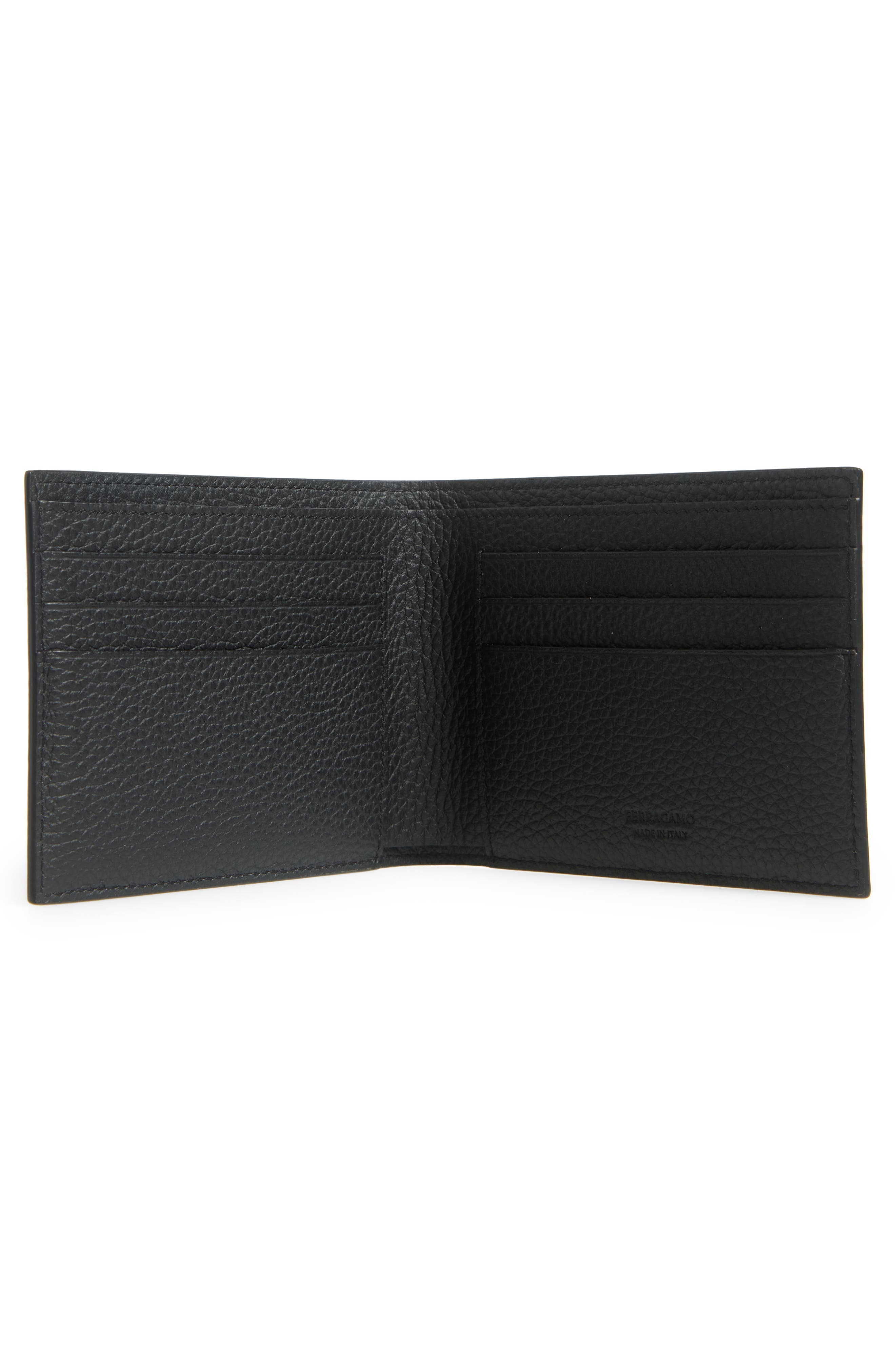 FERRAGAMO Monogram Coated Canvas Bifold Wallet in Nero/Grigio at Nordstrom - 2