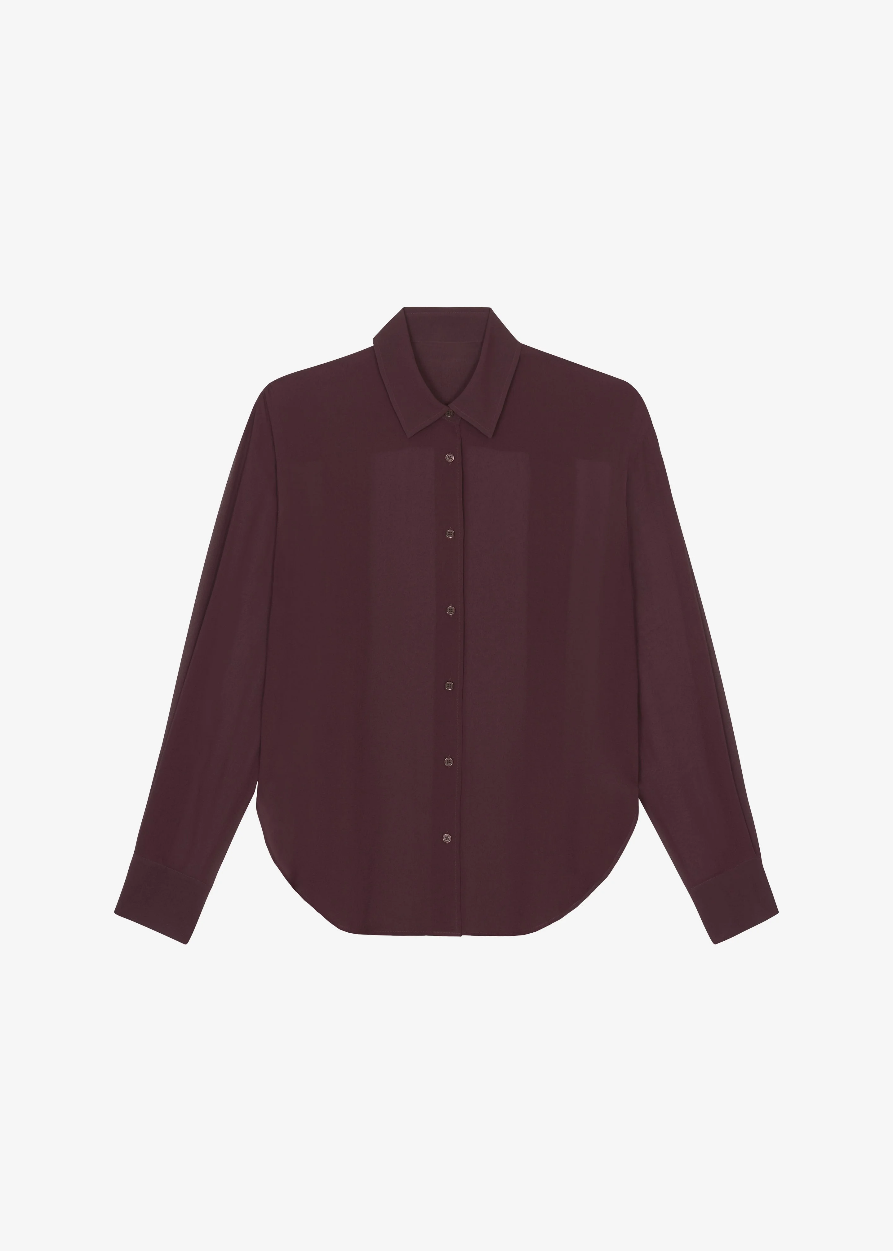Peri Georgette Shirt - Burgundy - 1