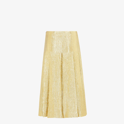 FENDI Gold Lurex skirt outlook