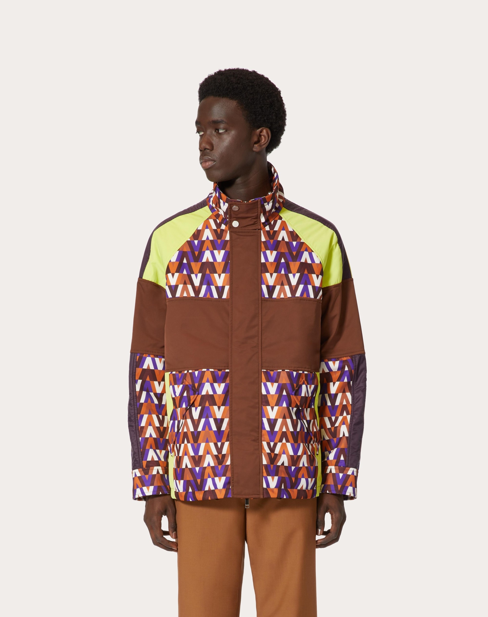 NYLON JACKET WITH OPTICAL VALENTINO PRINT - 3