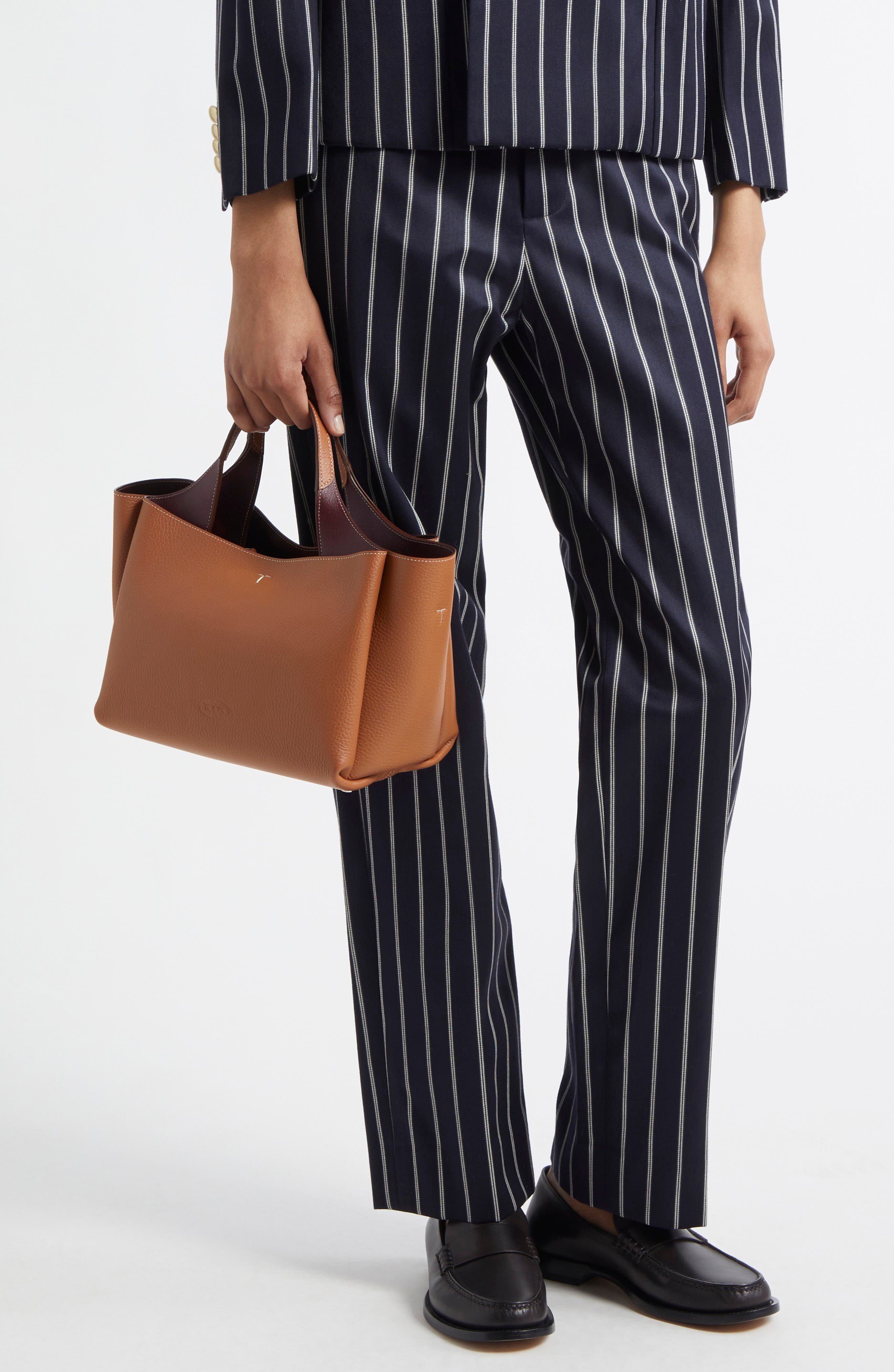 Tod's Mini Leather Tote in Kenia/Bordeaux at Nordstrom - 3