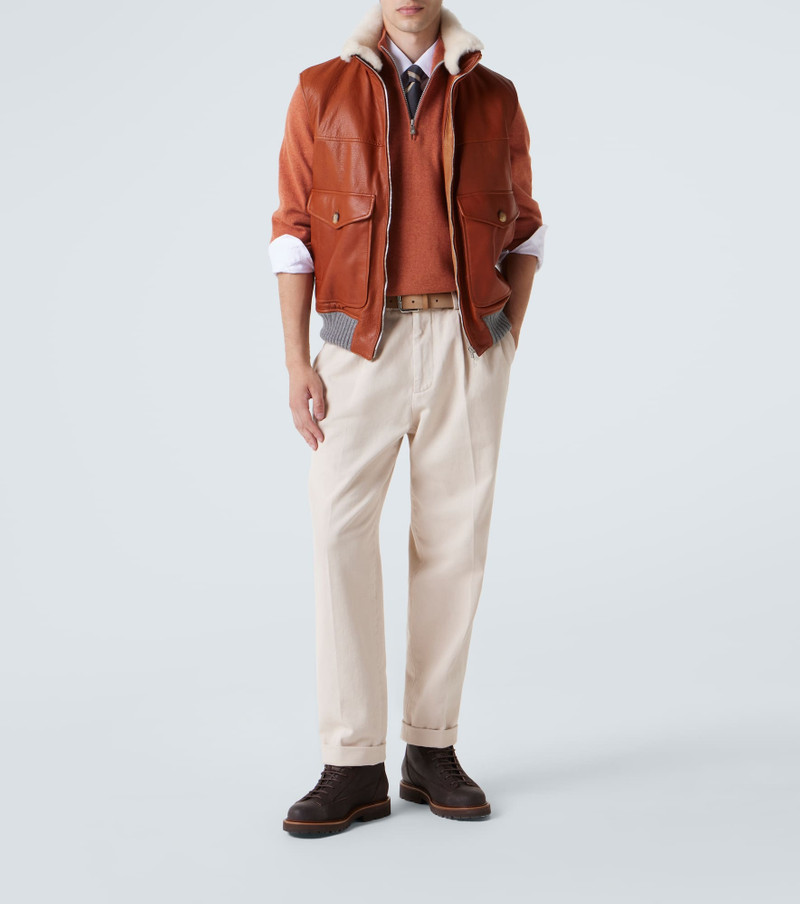 Brunello Cucinelli Cashmere half-zip sweater outlook