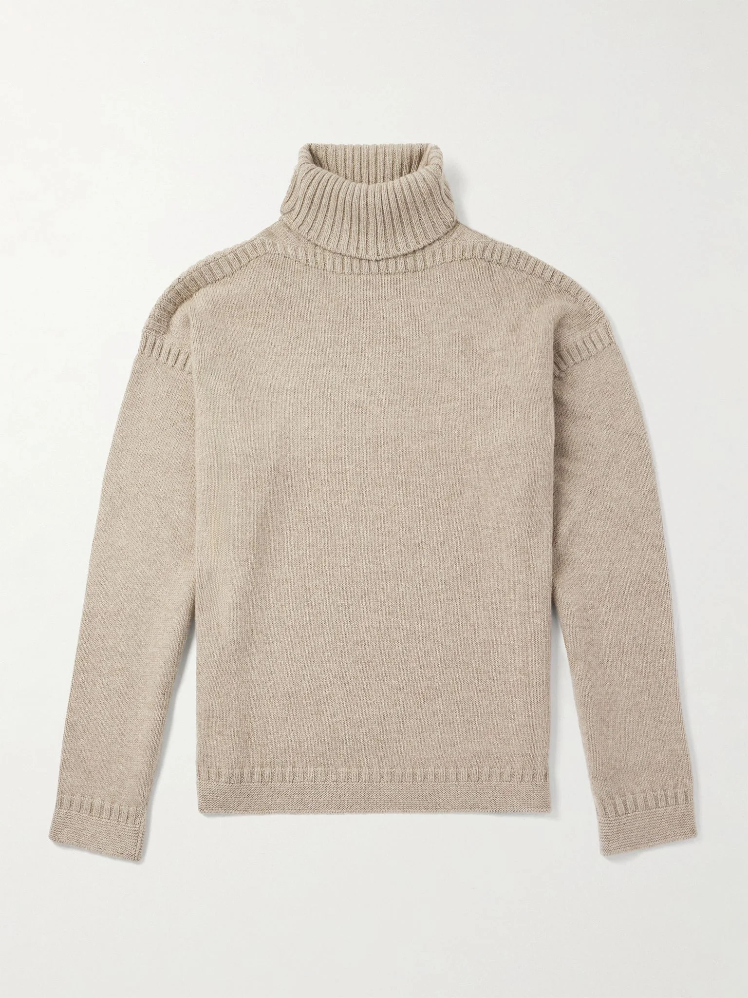 Cashmere Rollneck Sweater Brown - 1