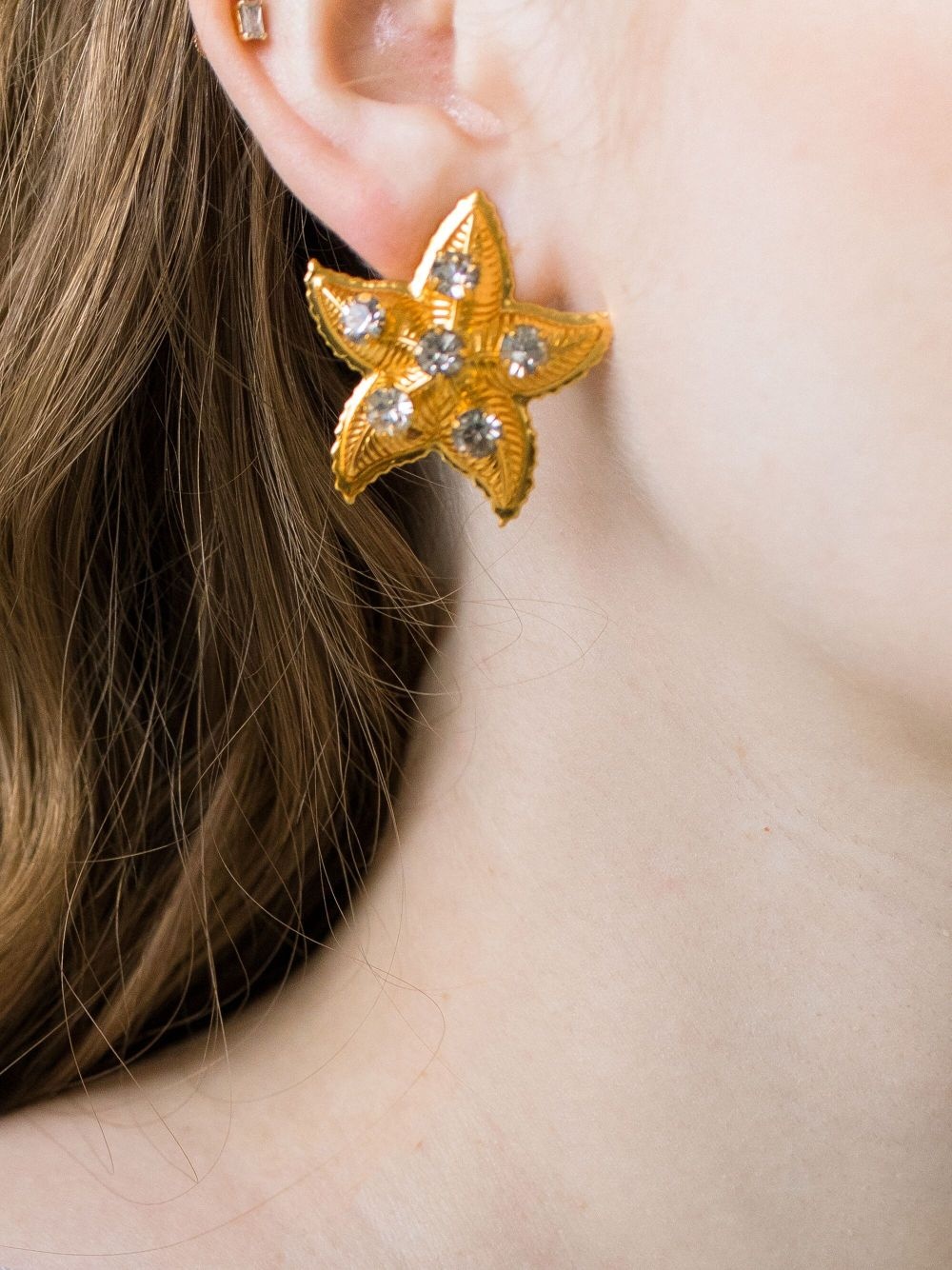 Asteroidea starfish-motif earrings - 3
