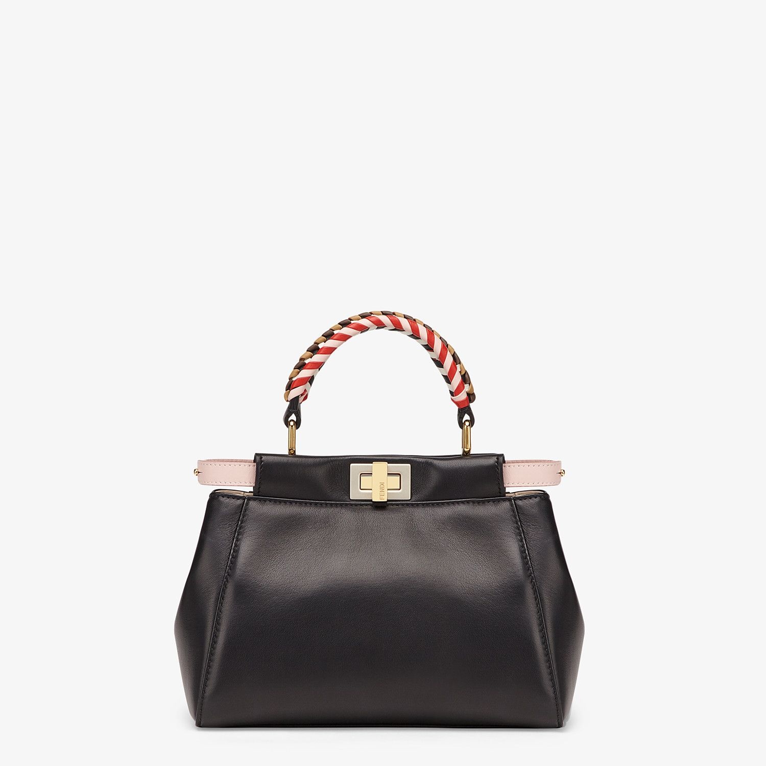 Black nappa leather bag - 1