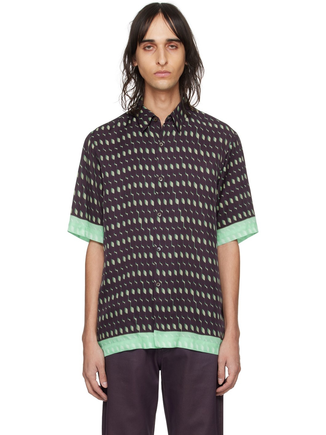 Brown Graphic Shirt - 1
