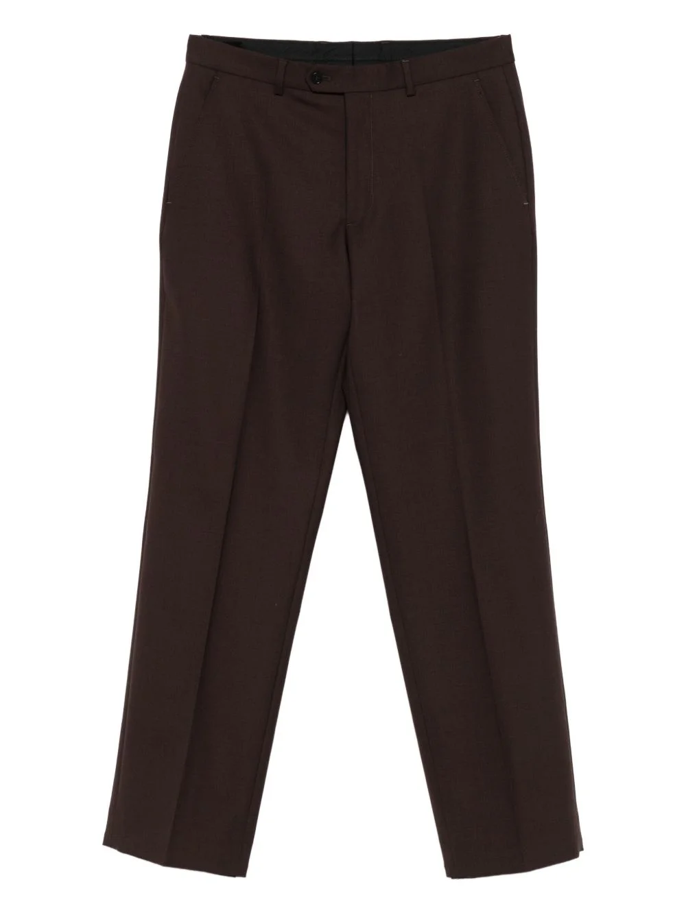 flat-front trousers - 1