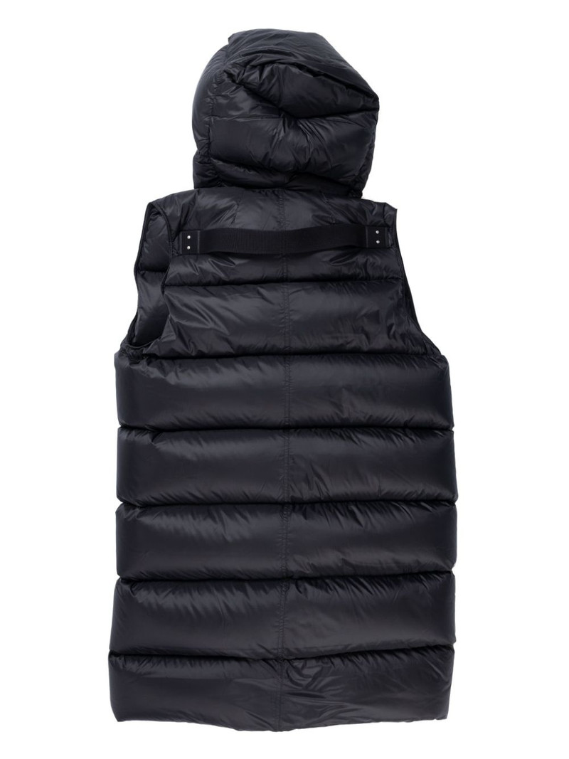 Rick Owens hooded gilet outlook