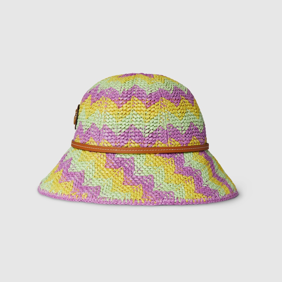 Chevron straw effect cloche - 2