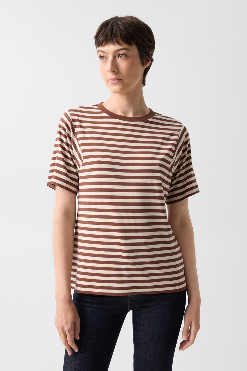 T-shirt Raya in Brown/sand 2