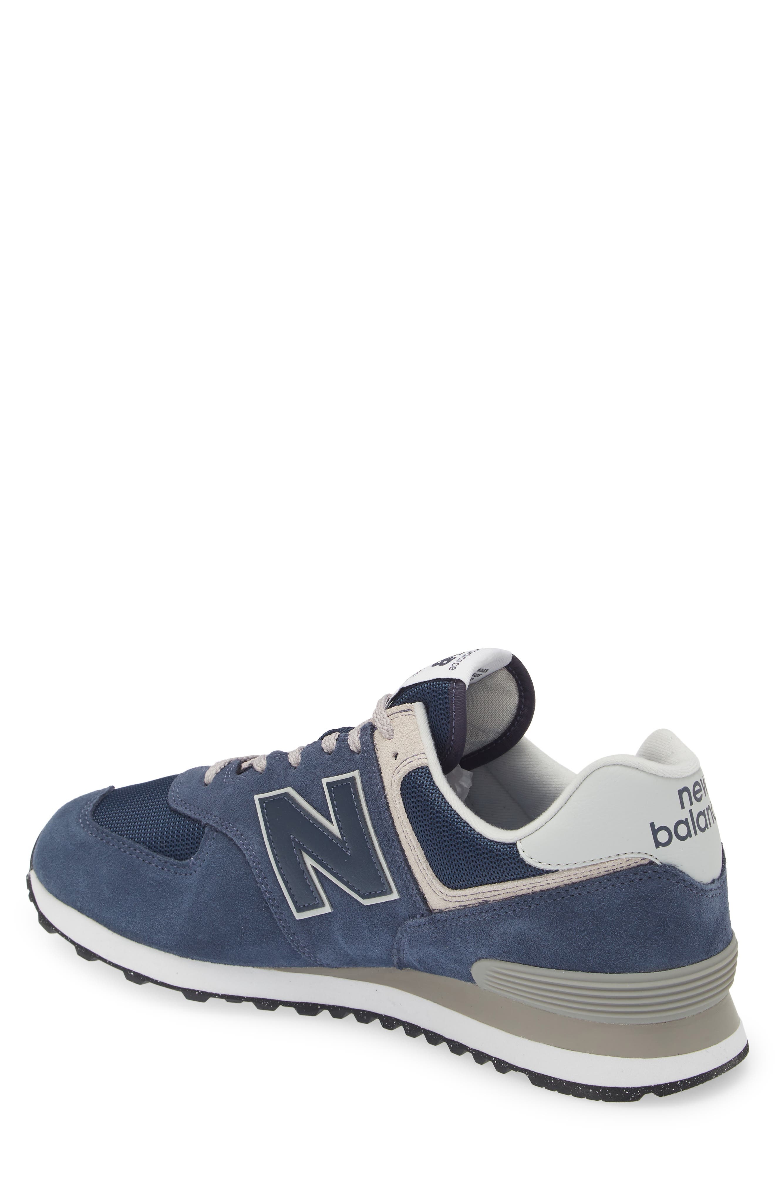 New Balance Gender Inclusive 574 Classic Sneaker in Navy/White at Nordstrom - 2