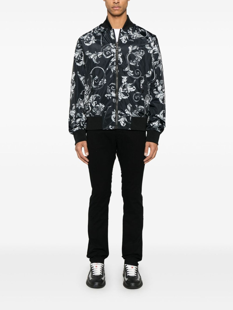 VERSACE JEANS COUTURE Barocco-print bomber jacket outlook