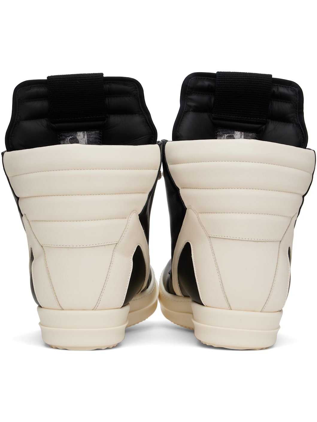 Black & Off-White Hollywood Jumbolace Geobasket Sneakers - 2