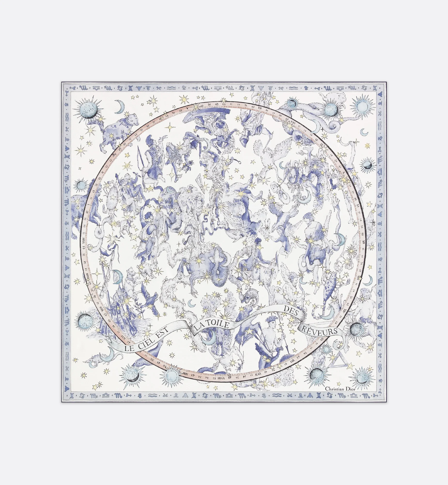 Dior Night of Dreams 90 Square Scarf - 1