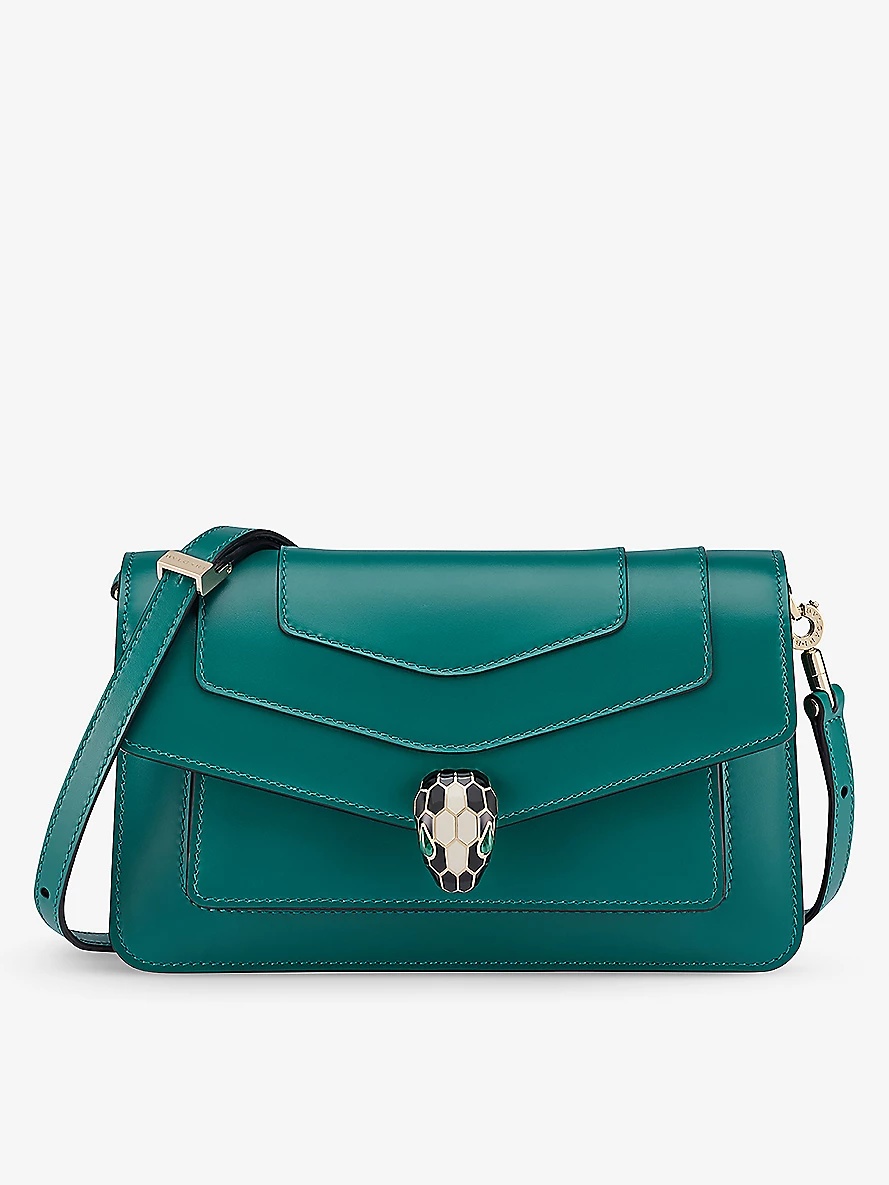 Serpenti Forever leather cross-body bag - 1