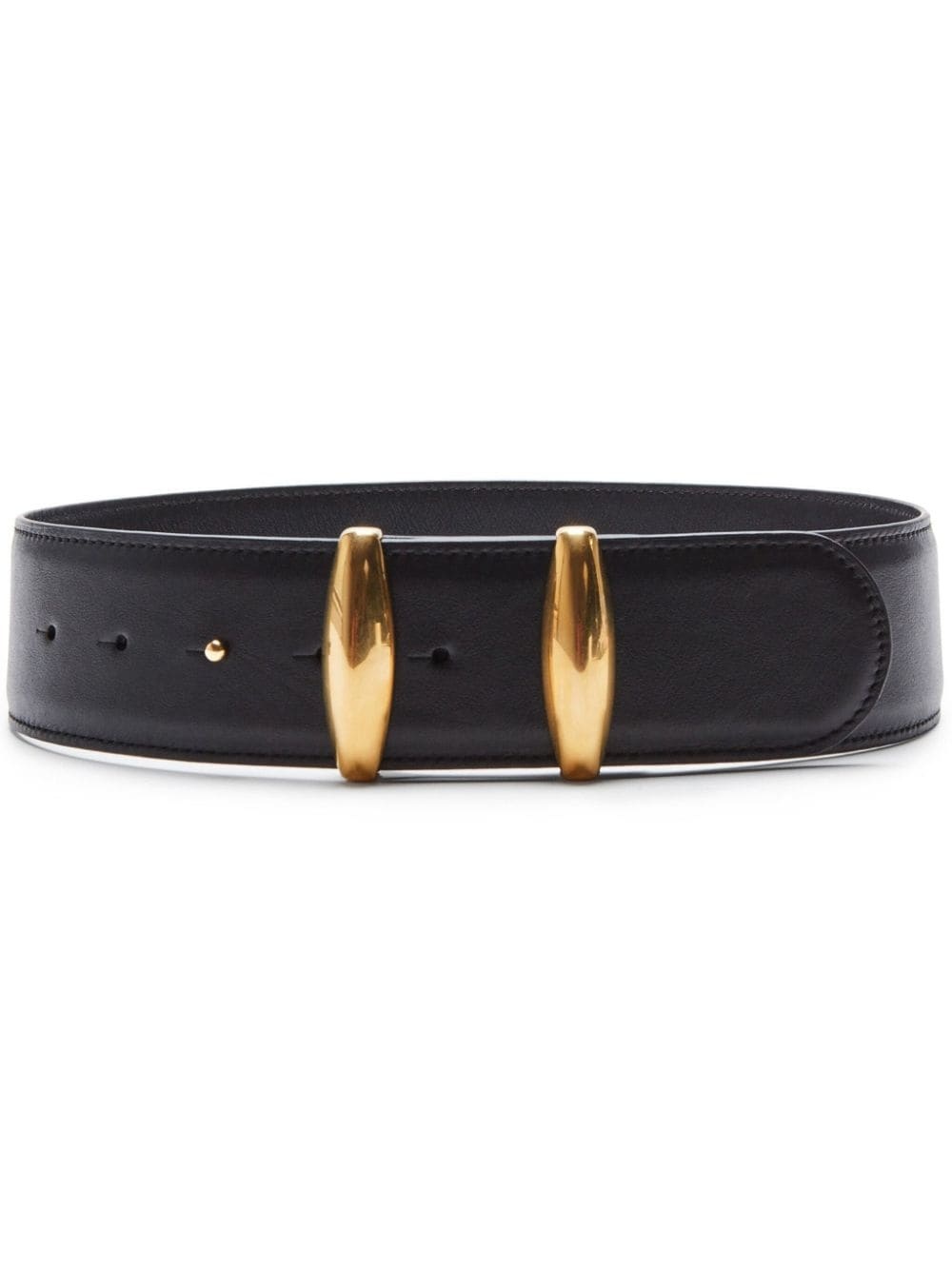 snap-fit leather belt - 1
