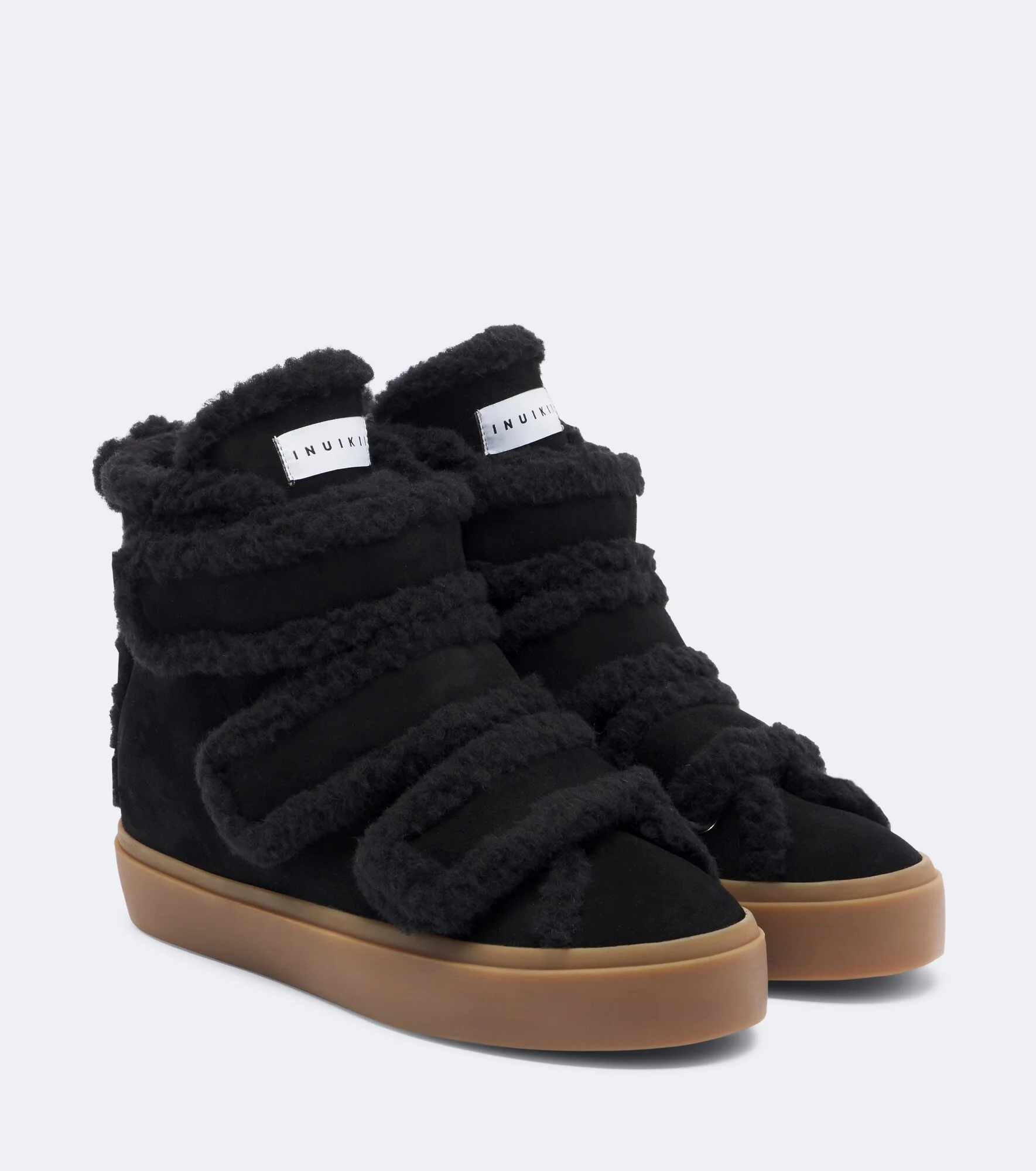Suede high-top sneakers - 1