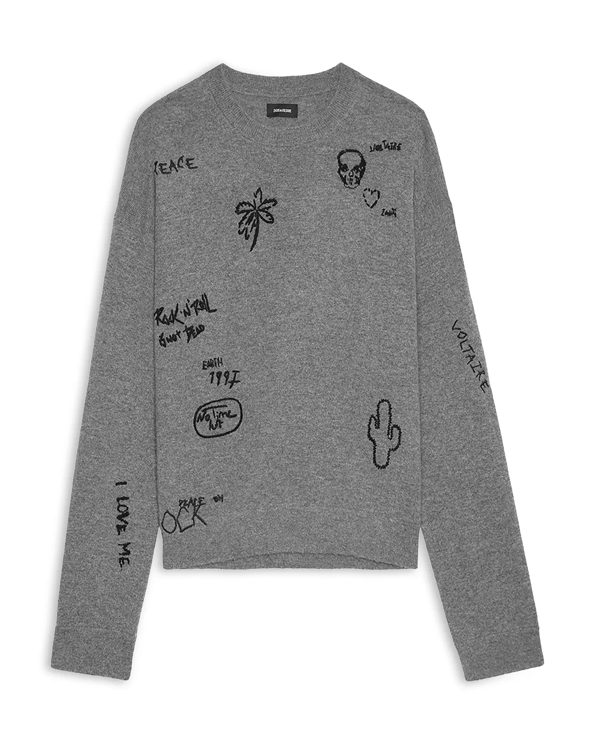 Marko Merino Wool & Cashmere Embroidered Loose Fit Sweater - 7