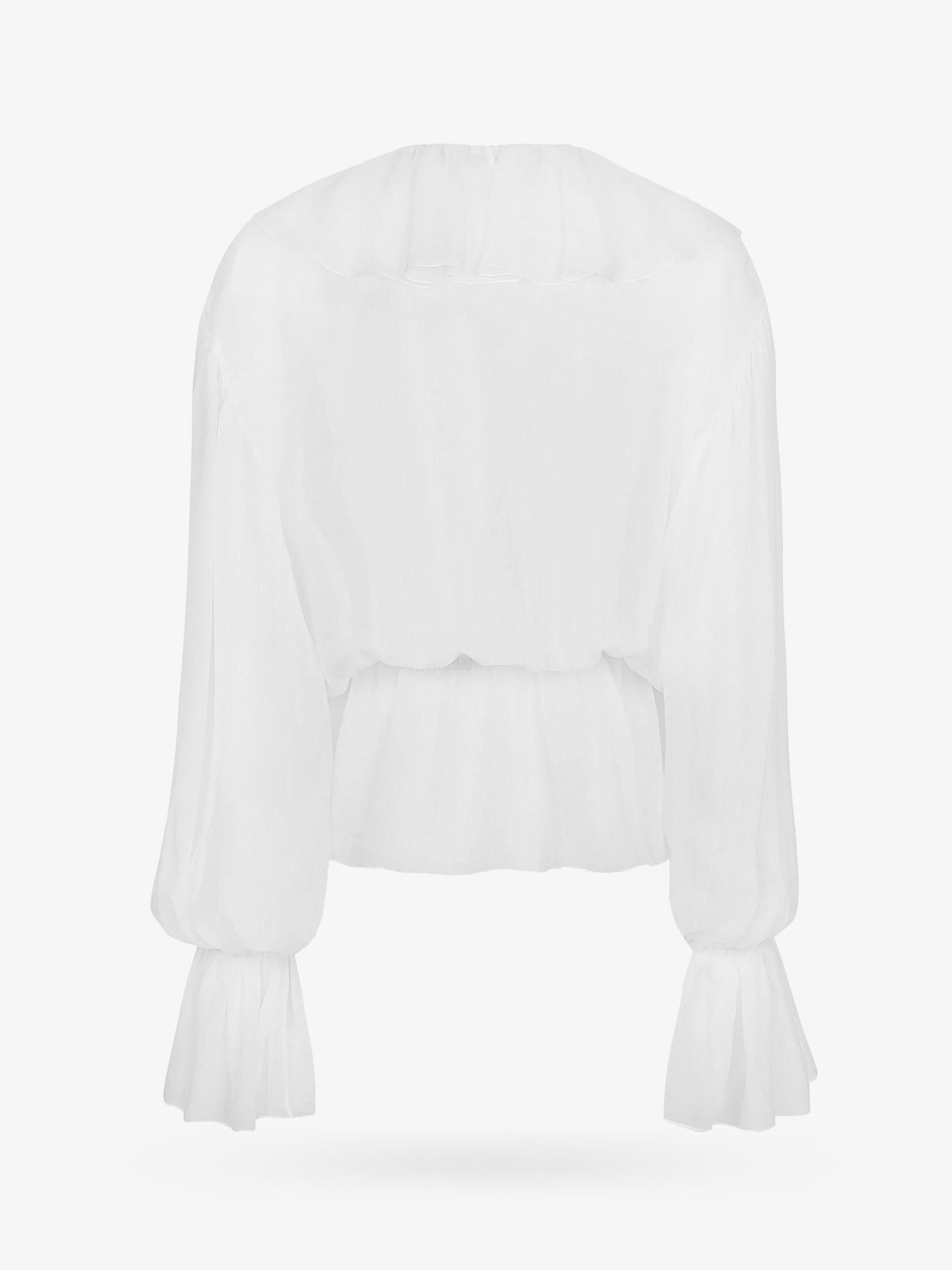 Silk Shirt With Rouches - 6