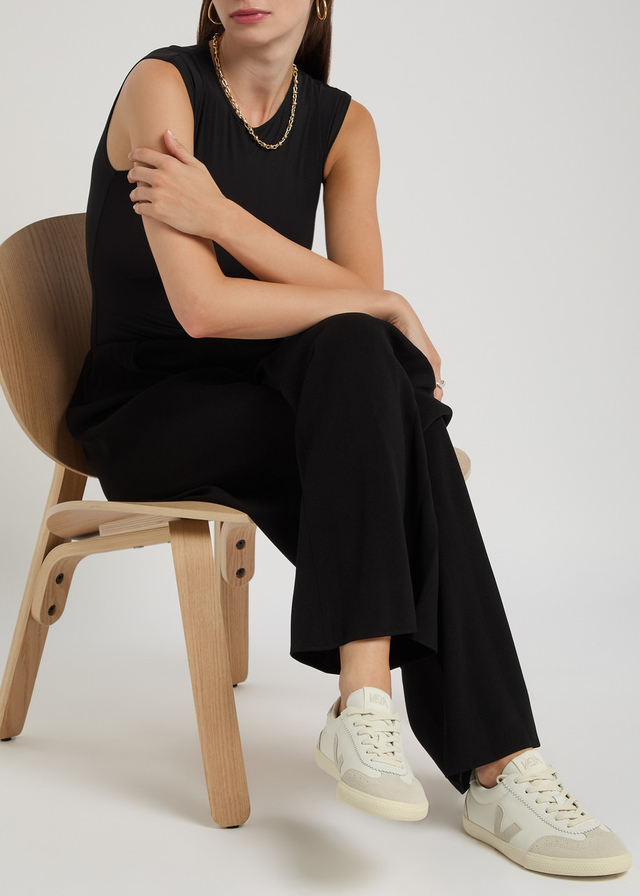 Veja Volley Panelled Grained Leather Sneakers - 5