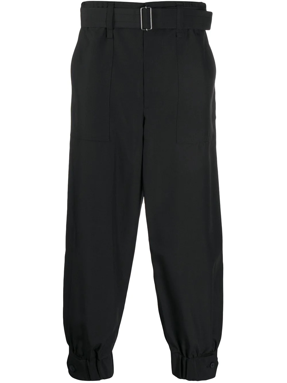 buttoned-ankle tapered trousers - 1