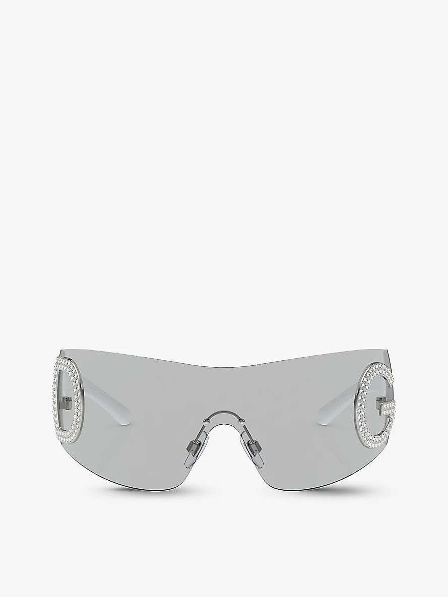 DG2298B oval-frame acetate sunglasses - 1