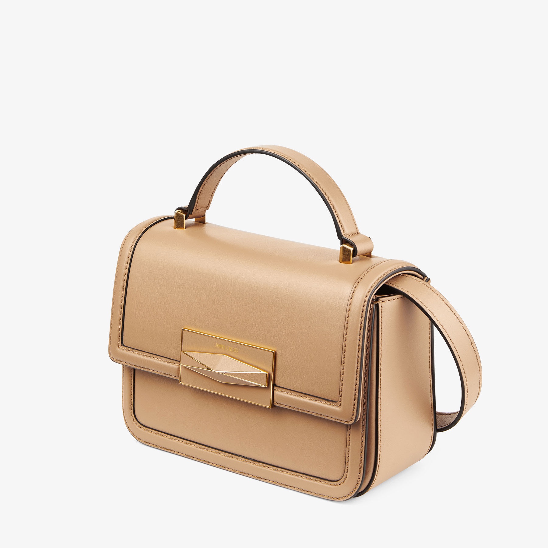 Diamond Top Handle
Biscuit Smooth Calf Leather Top Handle Bag - 2