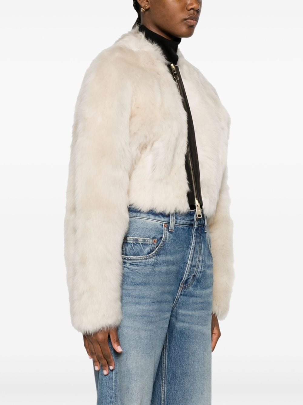 high-waist wide-leg jeans - 3