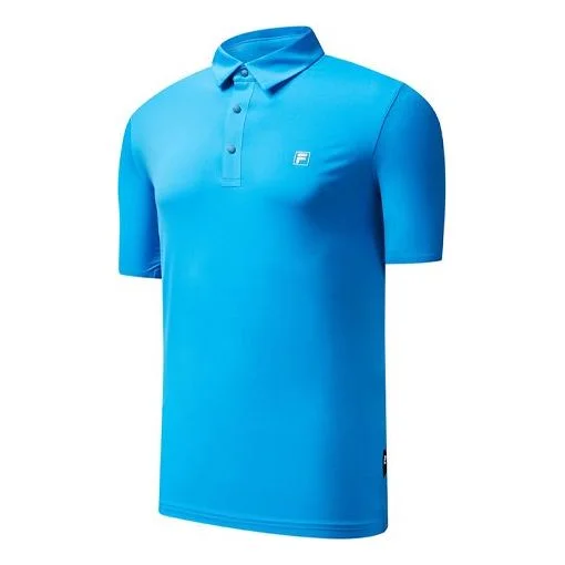 FILA Athletics Casual Sports Short Sleeve Polo Shirt Blue l A11M025155F-RB - 1