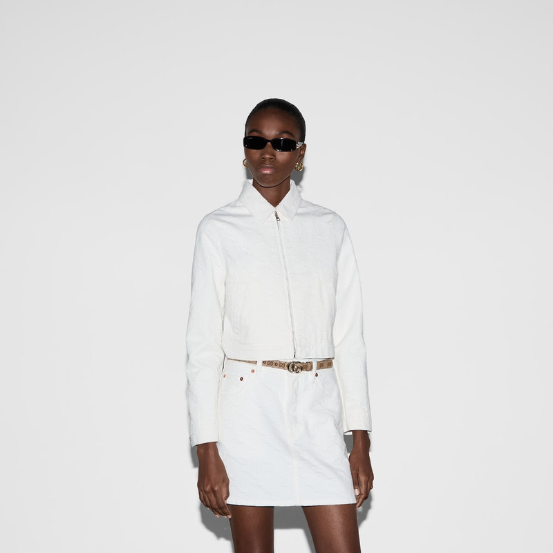 GG jacquard denim jacket 3