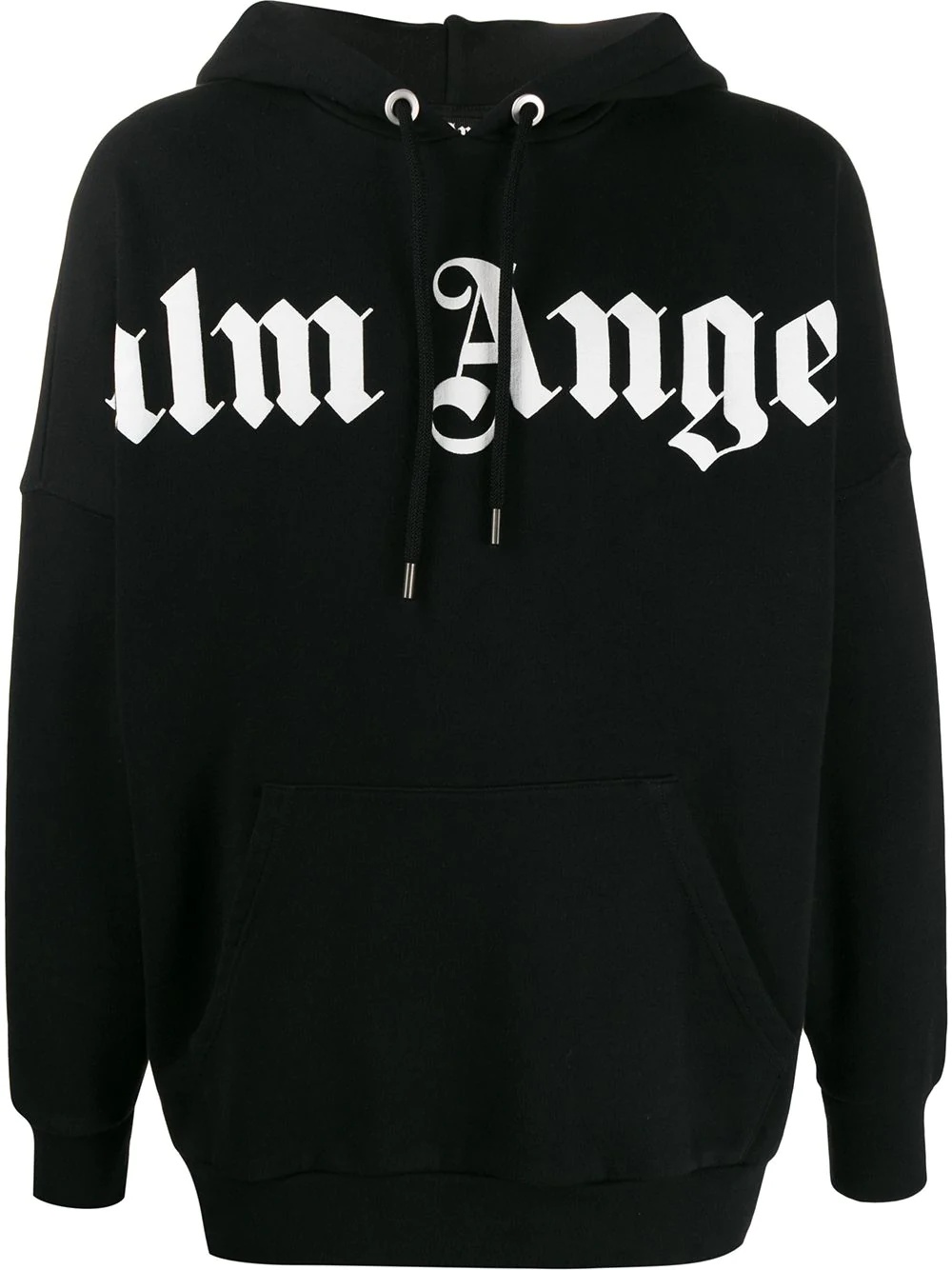 logo print oversized hoodie - 1