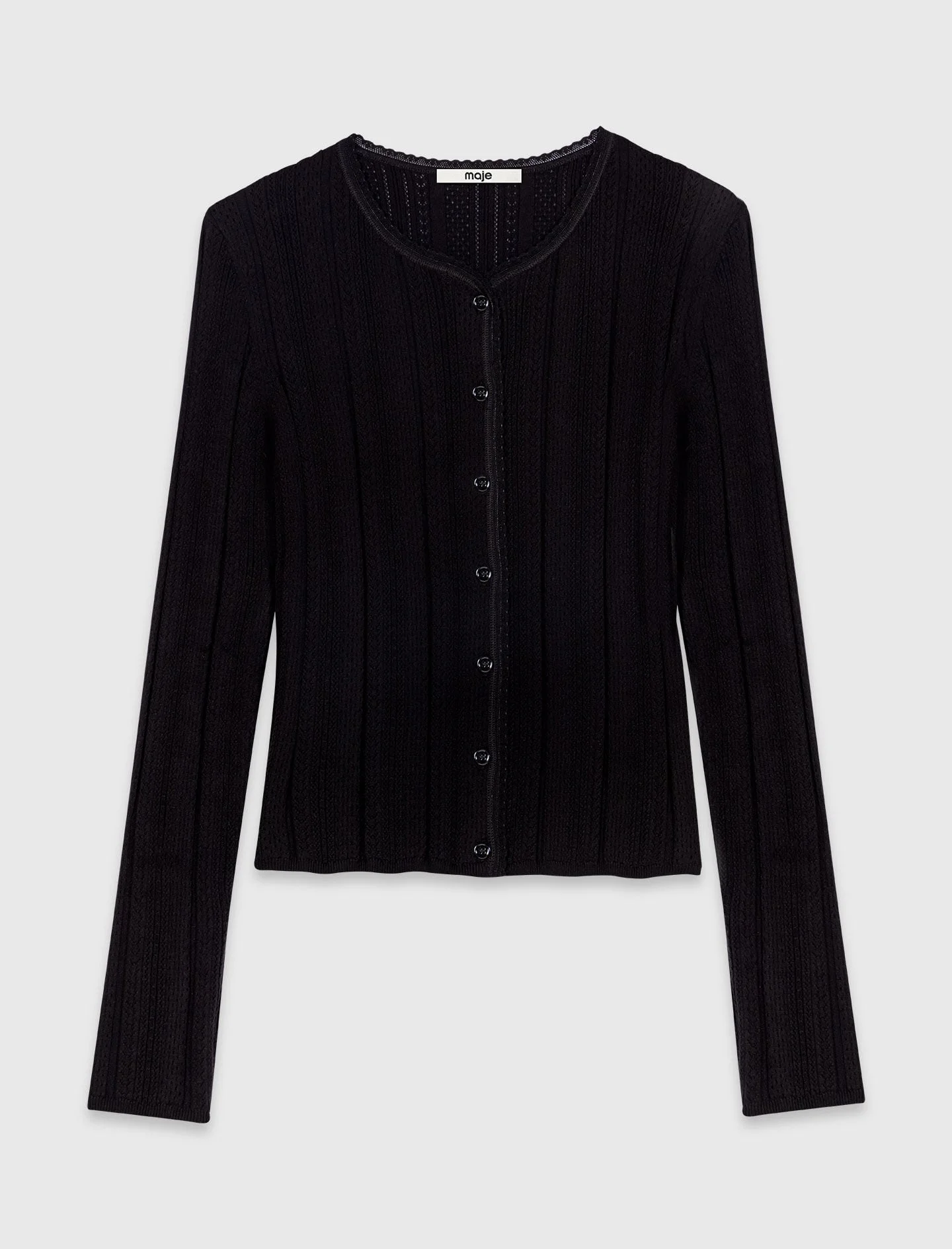 Pointelle knit twinset - 1