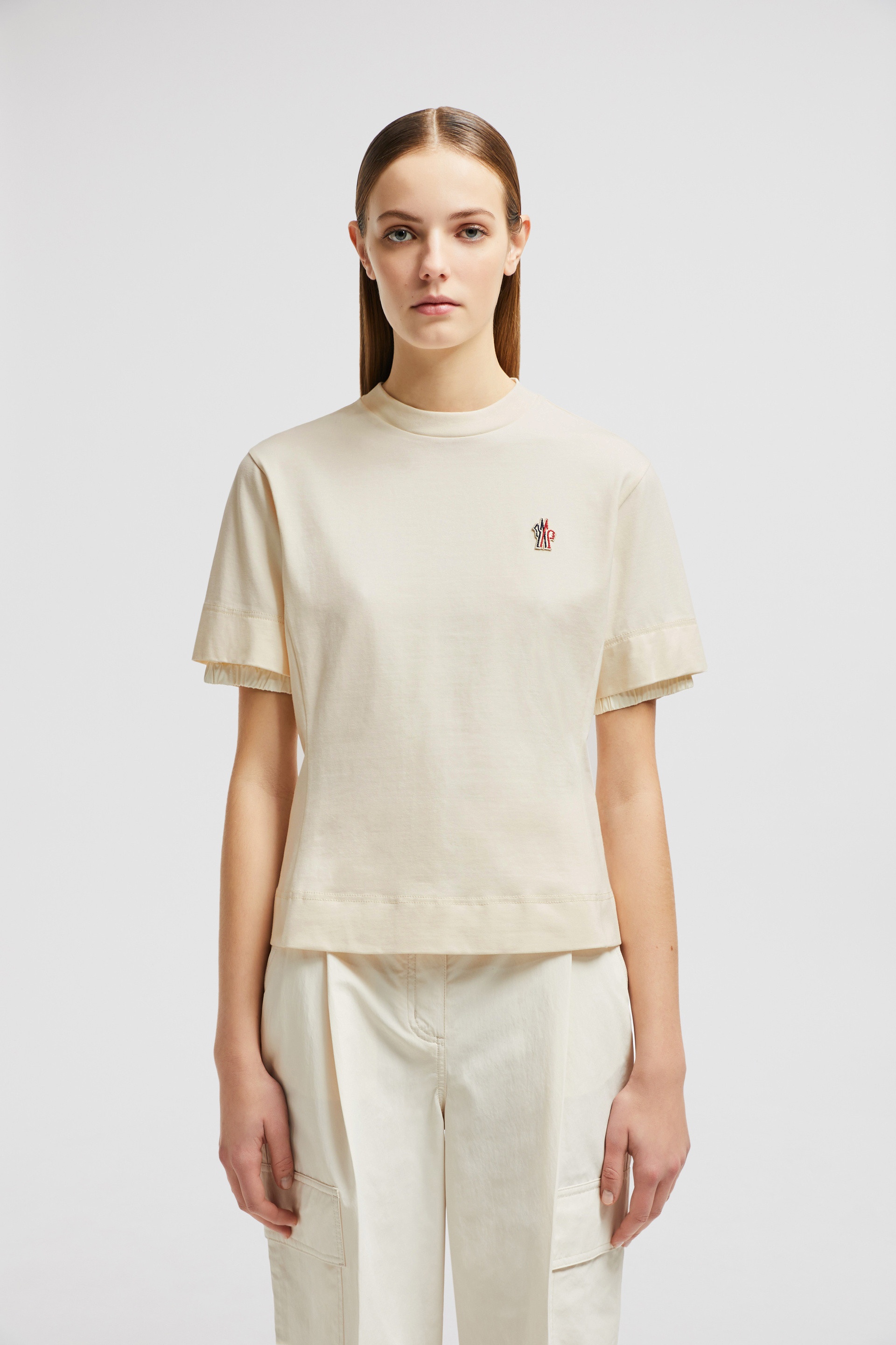 Logo Patch Cotton T-Shirt - 3