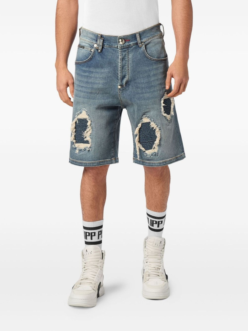 PHILIPP PLEIN Formentera denim shorts outlook