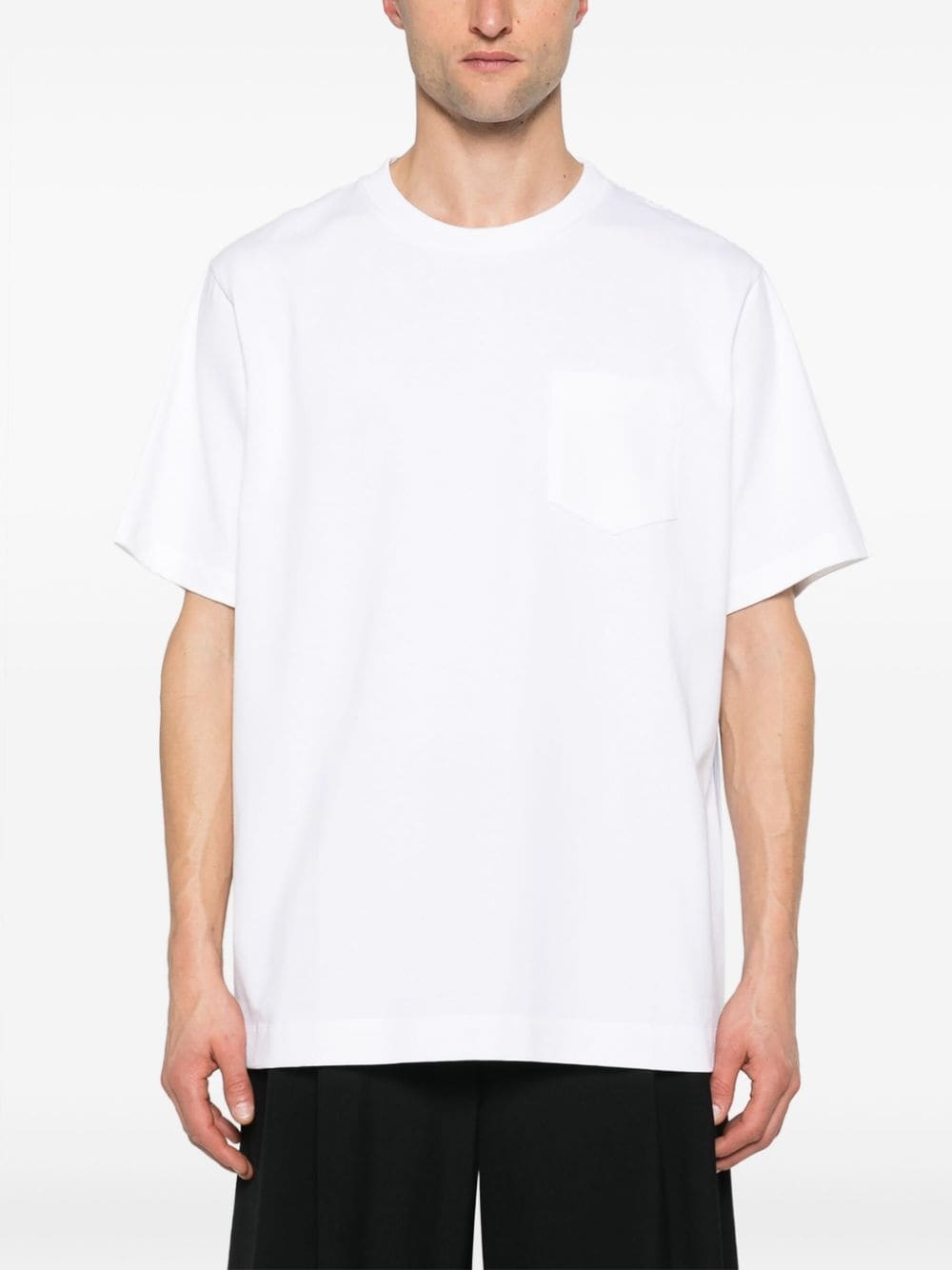 colour-block cotton T-shirt - 3