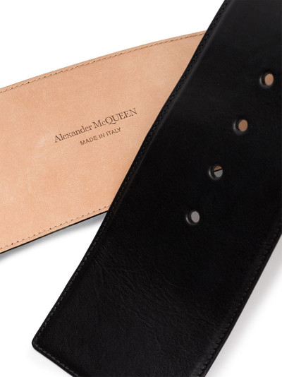 Alexander McQueen gold-tone buckle belt outlook