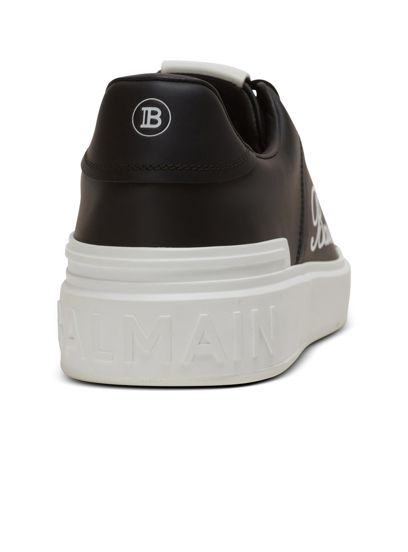B-Court Balmain Signature calfskin sneakers 8