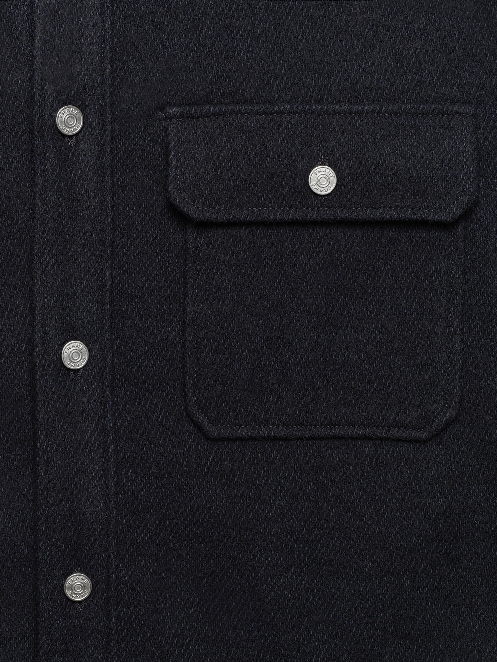Textured Overshirt Jacket in Dark Navy - 2